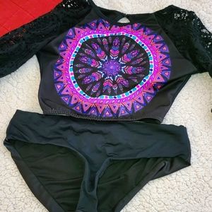 Sexy crop top bikini